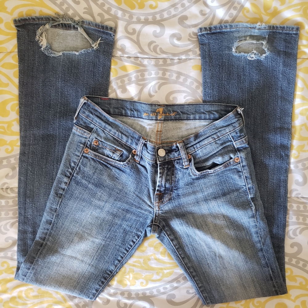Bootcut 7 Jeans, 24 - Picture 4 of 8